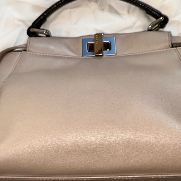 FENDI Peekaboo Leather Cross Body Bag - Picture 5 of 16